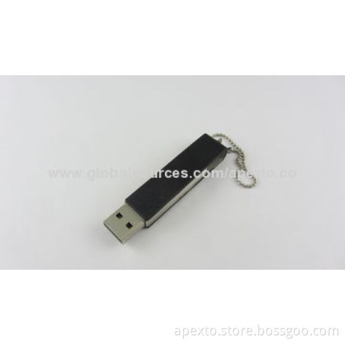 Leather Swivel USB Flash Drive, Customized Packaging Types/Logos Accepted, 256MB to 32GB